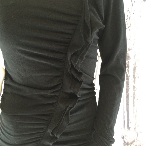 DKNY long sleeve shirt A Symmetrical ruffle Large - Picture 1 of 4